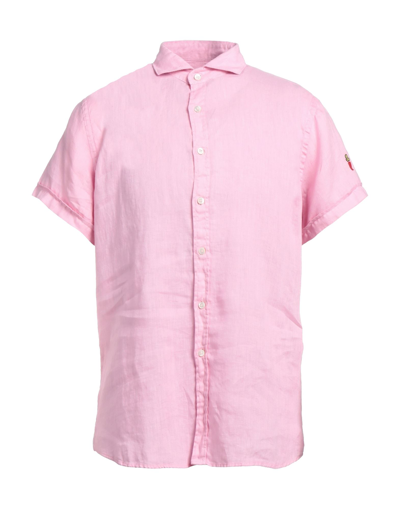Cooperativa Pescatori Posillipo Linen Shirt In Pink