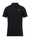 Barbour Polo Shirts In Black