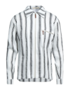 Wales Bonner Depara Striped Linen And Silk-blend Shirt In White