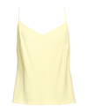 CLIPS CLIPS WOMAN TOP YELLOW SIZE 6 VISCOSE, ELASTANE