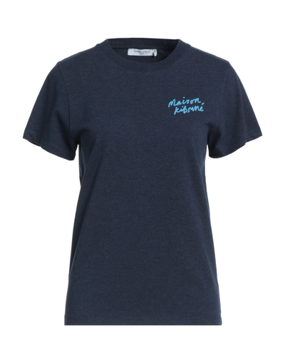 Maison Kitsuné Maison Kitsun Womens Blue Other Materials T-shirt