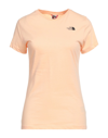 THE NORTH FACE THE NORTH FACE WOMAN T-SHIRT SALMON PINK SIZE S COTTON
