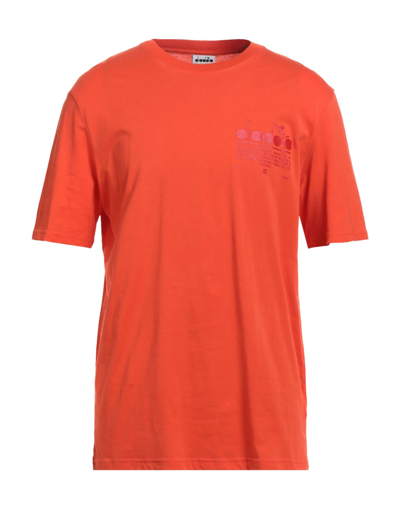 Diadora T-shirts In Orange