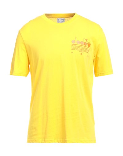 Diadora T-shirts In Yellow