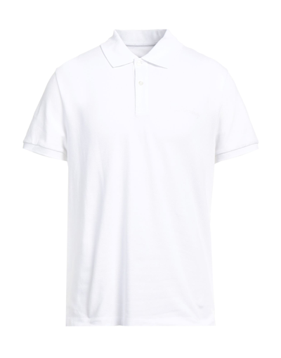 Bikkembergs Man Polo Shirt White Size Xs Cotton, Elastane, Polyester