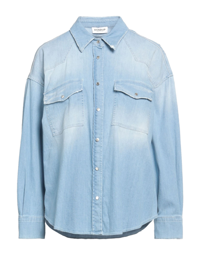 Dondup Denim Shirts In Blue