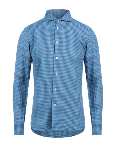 Borriello Napoli Shirts In Slate Blue
