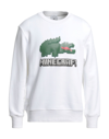 Lacoste Minecraft Crocodile Sweatshirt In White
