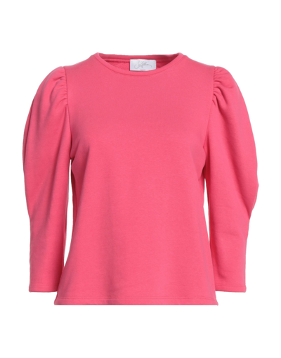Soallure Sweatshirts In Fuchsia
