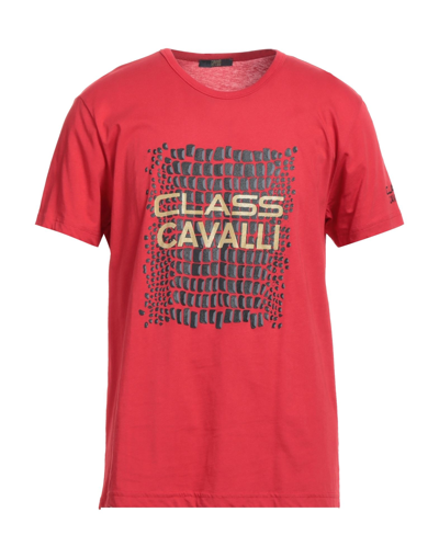 Cavalli Class T-shirts In Red