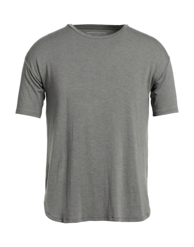 Majestic T-shirts In Grey