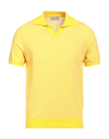 Brooksfield Polo Shirts In Yellow