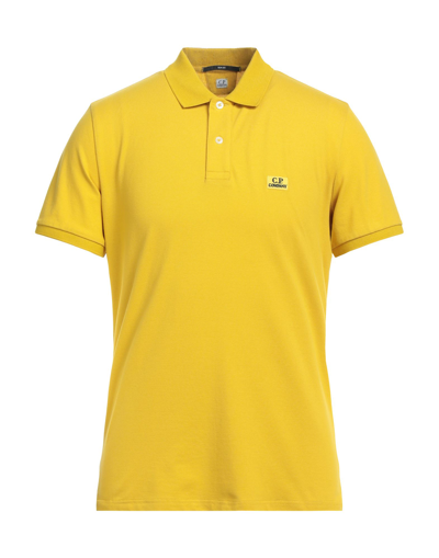 C.p. Company Polo Shirts In Yellow