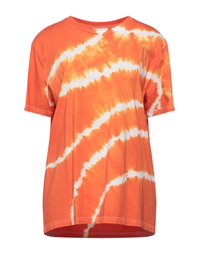 Semicouture T-shirts In Orange