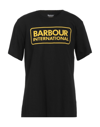 Barbour T-shirts In Black