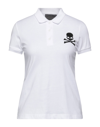 Philipp Plein Skull-patch Polo Shirt In White