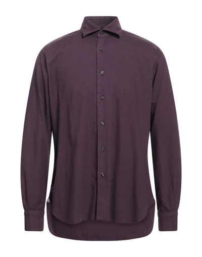 Barba Napoli Shirts In Deep Purple