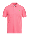 LYLE & SCOTT LYLE & SCOTT MAN POLO SHIRT CORAL SIZE S ORGANIC COTTON, ELASTANE