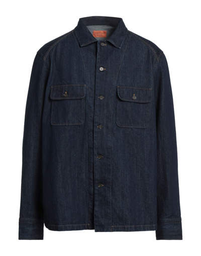 Grigio Denim Shirts In Blue