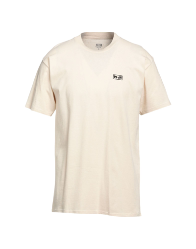 Obey T-shirts In Beige