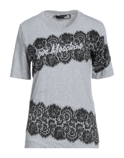 Love Moschino T-shirts In Grey