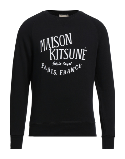 MAISON KITSUNÉ MAISON KITSUNÉ. MAN SWEATSHIRT BLACK SIZE L COTTON