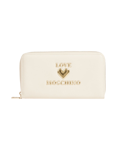 Love Moschino Wallets In Ivory