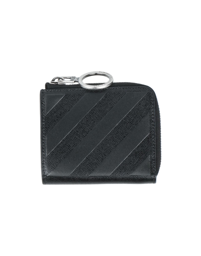 Off-white Man Wallet Black Size - Soft Leather