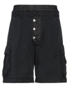 Dsquared2 Man Shorts & Bermuda Shorts Black Size 28 Cotton, Polyamide, Elastane In Black