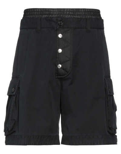 Dsquared2 Man Shorts & Bermuda Shorts Black Size 28 Cotton, Polyamide, Elastane