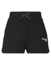 Freddy Woman Shorts & Bermuda Shorts Black Size M Cotton, Elastane