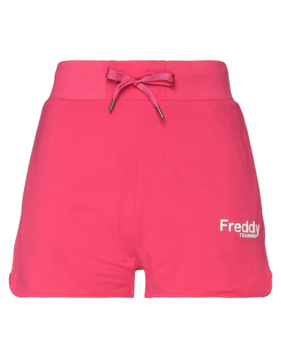 Freddy Woman Shorts & Bermuda Shorts Fuchsia Size M Cotton, Elastane In Pink