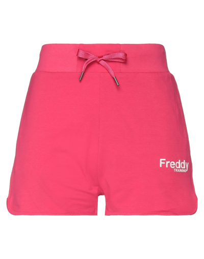 Freddy Woman Shorts & Bermuda Shorts Fuchsia Size S Cotton, Elastane In Pink