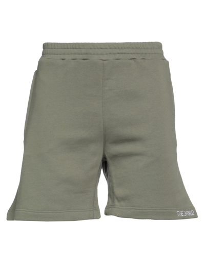 14bros Man Shorts & Bermuda Shorts Military Green Size L Cotton