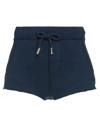 Dsquared2 Woman Shorts & Bermuda Shorts Midnight Blue Size S Cotton, Elastane