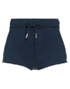 Dsquared2 Woman Shorts & Bermuda Shorts Midnight Blue Size Xs Cotton, Elastane