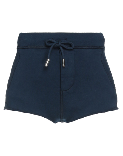 Dsquared2 Woman Shorts & Bermuda Shorts Midnight Blue Size Xs Cotton, Elastane In Blue