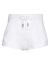 Dsquared2 Woman Shorts & Bermuda Shorts White Size Xs Cotton, Elastane