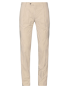 Michael Coal Man Pants Beige Size 36 Cotton, Elastane In Beige