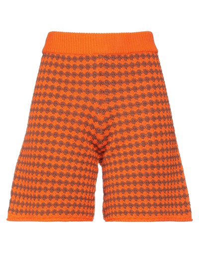 Pdr Phisique Du Role Woman Shorts & Bermuda Shorts Orange Size 1 Cotton