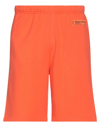 HERON PRESTON HERON PRESTON MAN SHORTS & BERMUDA SHORTS ORANGE SIZE L COTTON, POLYESTER