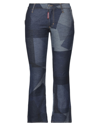 Dsquared2 Denim Cropped In Blue