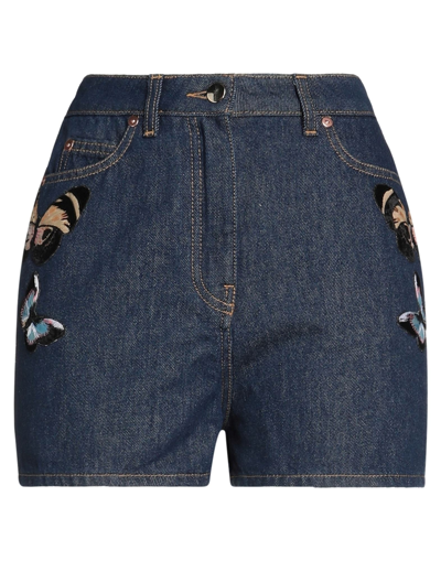 Valentino Denim Shorts In Blue