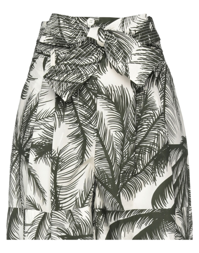 P.a.r.o.s.h P. A.r. O.s. H. Woman Shorts & Bermuda Shorts Military Green Size S Cotton In Multi
