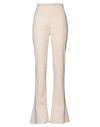 JACQUEMUS JACQUEMUS WOMAN PANTS BEIGE SIZE 8 WOOL, ELASTANE