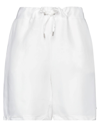 Freddy Woman Shorts & Bermuda Shorts White Size M Cupro, Viscose In White