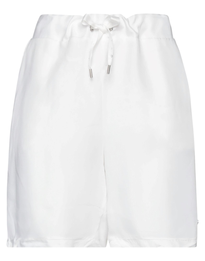 Freddy Woman Shorts & Bermuda Shorts White Size M Cupro, Viscose