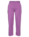 Nine:inthe:morning Nine In The Morning Woman Pants Mauve Size 27 Cotton, Elastane In Purple
