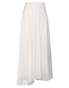 European Culture Long Skirts In White