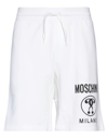Moschino Man Shorts & Bermuda Shorts White Size 32 Organic Cotton